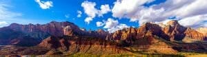 Zion Canyon Cliffs Panorama