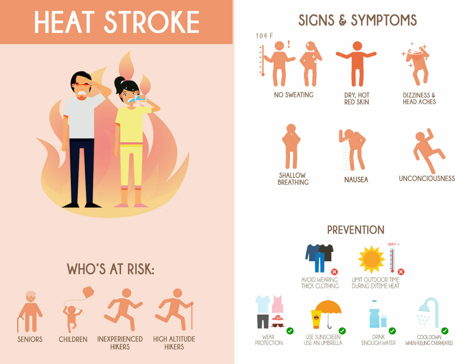 Heat Stroke Infographic