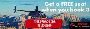 Zion Helicopter tour ad