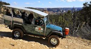 Family zion jeep tour